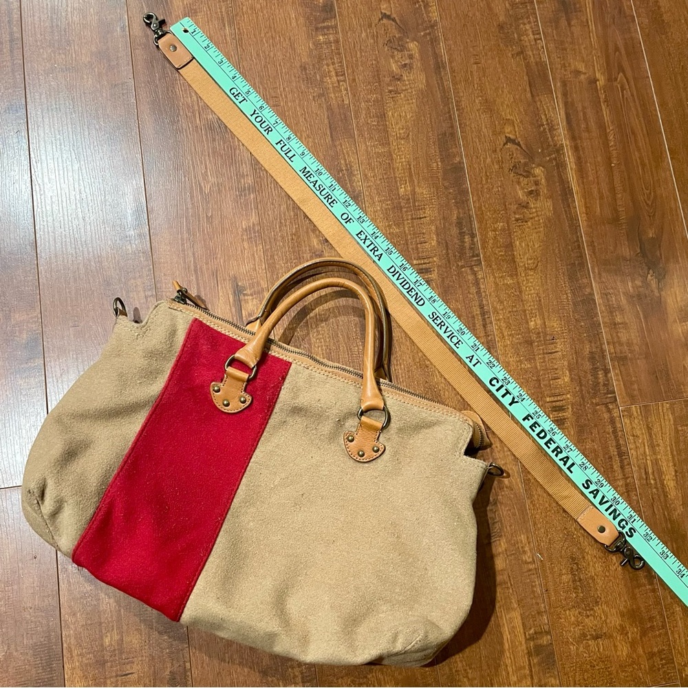 GAP Women’s Purse Bag Tan and Red Soft - Picture 10 of 10